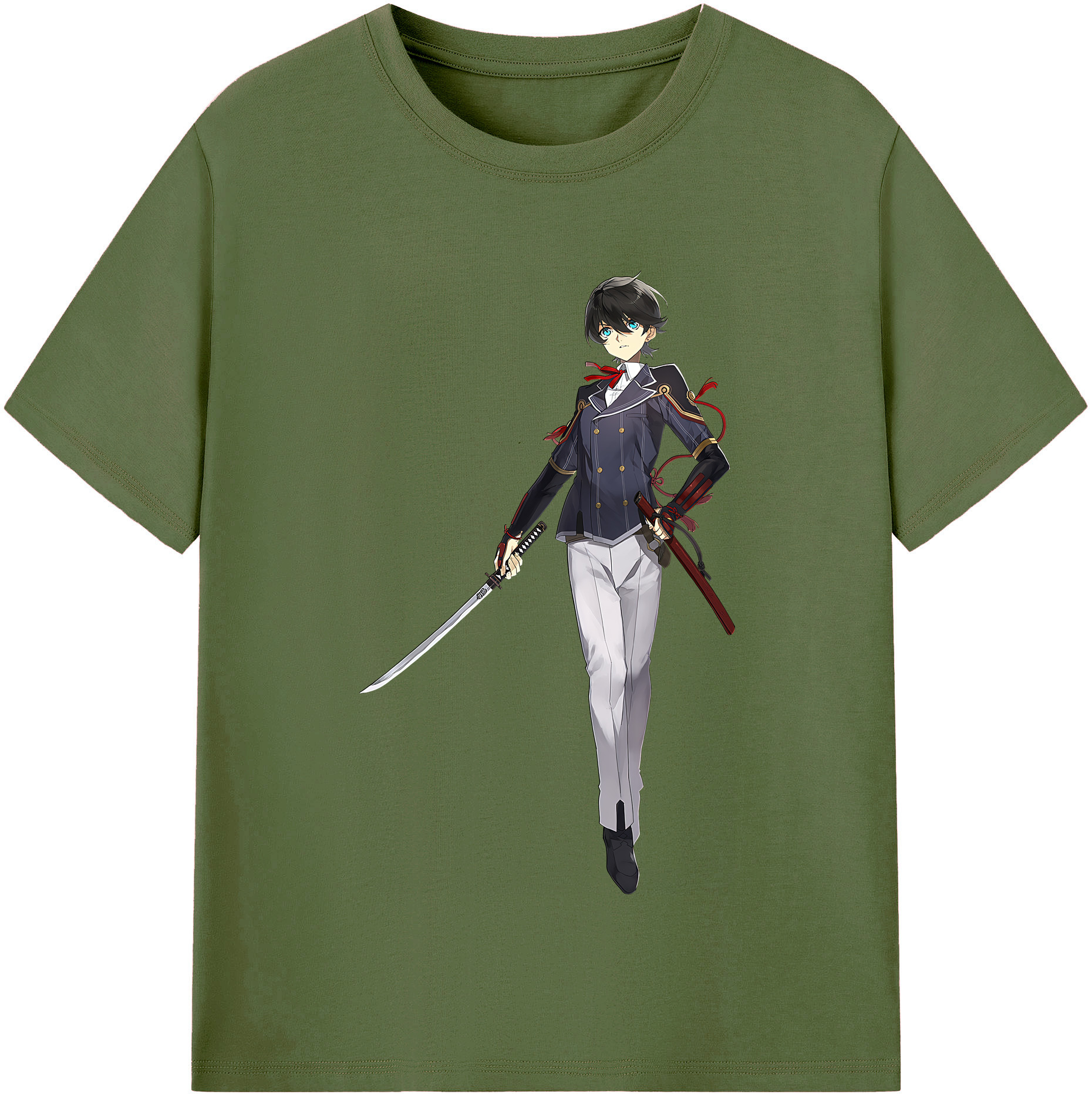 （画像用） 刀剣乱舞 Touken Ranbu 綿100％半袖Tシャツ（フロントプリント）